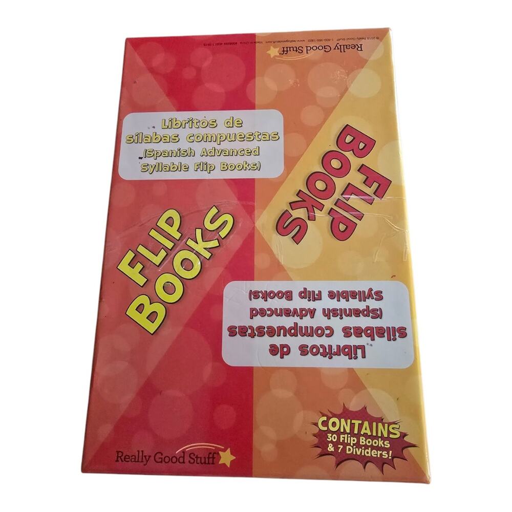 Really Good Stuff Flip Books 28 Pc Learning Set & Case Libros De Silibas